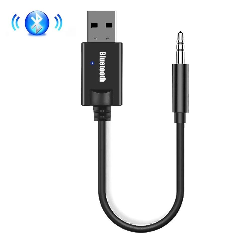 Car Aux Bluetooth 5.2 Προσαρμογέας USB σε 3,5 mm Jack Audio Dongle BT Receiver Transmitter Κιτ handsfree για αυτόματη ασύρματη συσκευή αναπαραγωγής μουσικής