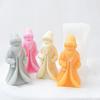 Snowman Santa Claus Silicone Mold Candles Plaster Christmas Ornaments Mould Handmade Soap Resin Gypsum Molds Christmas Tree Mpld