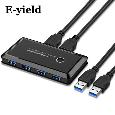 USB 3.0 2-In 4-Out Computer & Printer Switch Sharing Device