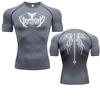 Men's Sports Short Sleeve Running T-shirt Top Effective Quick Drying Sweat Absorbent Comfortable Breathable Sweatshirt Elastic Top