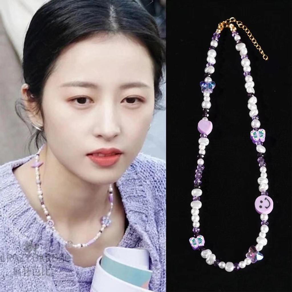 Dopamine Girl: Sweet & Versatile Beaded Necklace - Trendy, Luxurious Clavicle Chain for Women