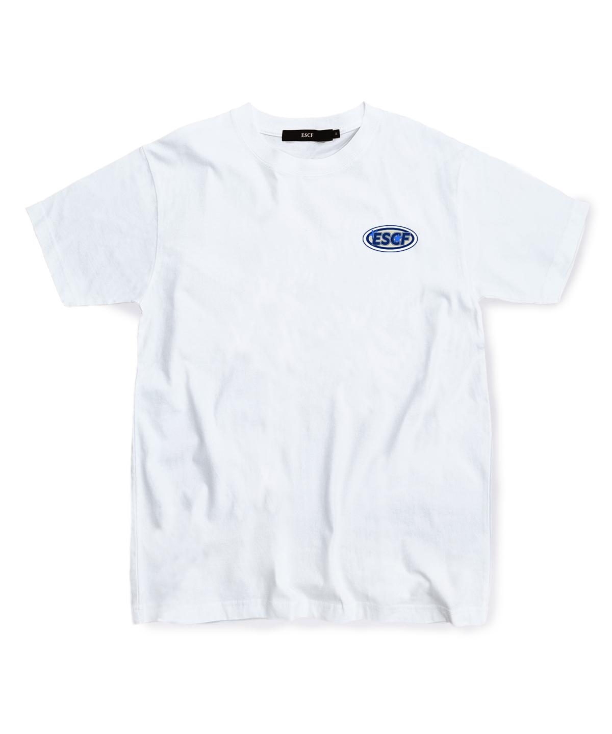 Escape From Blue Circle Logo T-Shirt White L