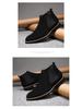 Men's High-Top Suede Leather Chelsea Boots - Autumn/Winter Slip-On Ankle Boots, Plus Size, Formal/Casual Use