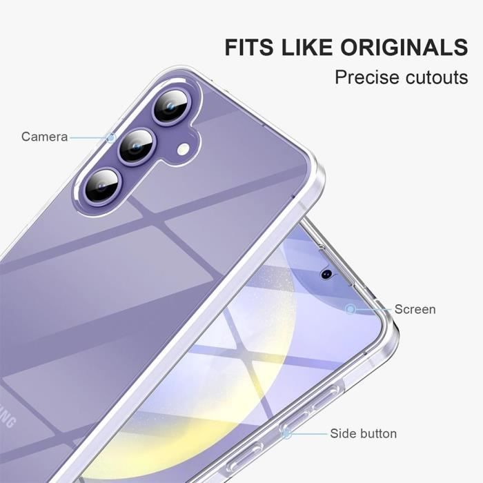 Coque de protection - Samsung - Galaxy S24 Plus - Antichoc - Transparent - Silicone+PC