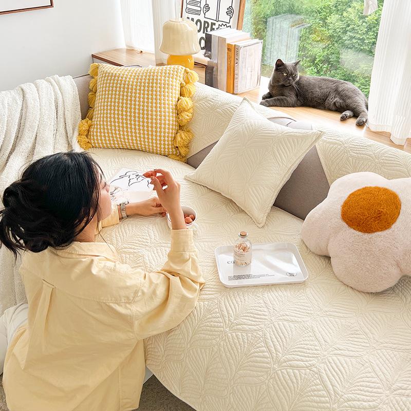 

Промытая хлопковая подушка для дивана, чехол для дивана для гостиной, ткань, подушка для сиденья, нескользящая ткань для обивки 70*70cm