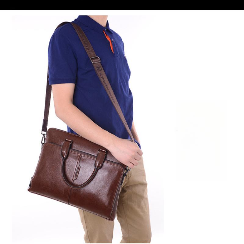 Men's Diagonal Handbag Horizontal Casual Briefcase Business Computer Bag