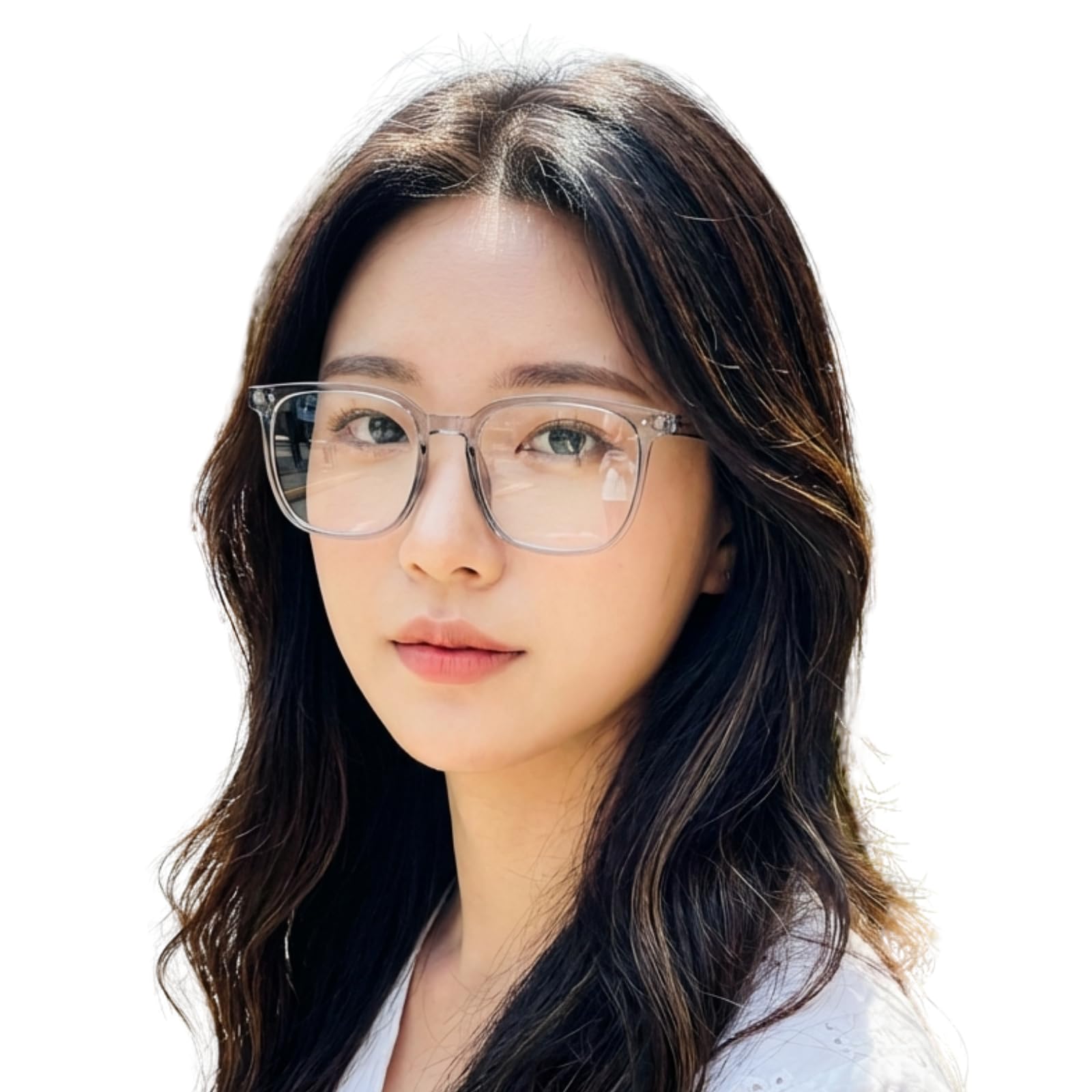 Blue Light and UV with Korean for Blue Light for Gradient Slimming Sunburn Prevention [kanaelun] Women s Sunglasses, Lightweight, Protection, Case,