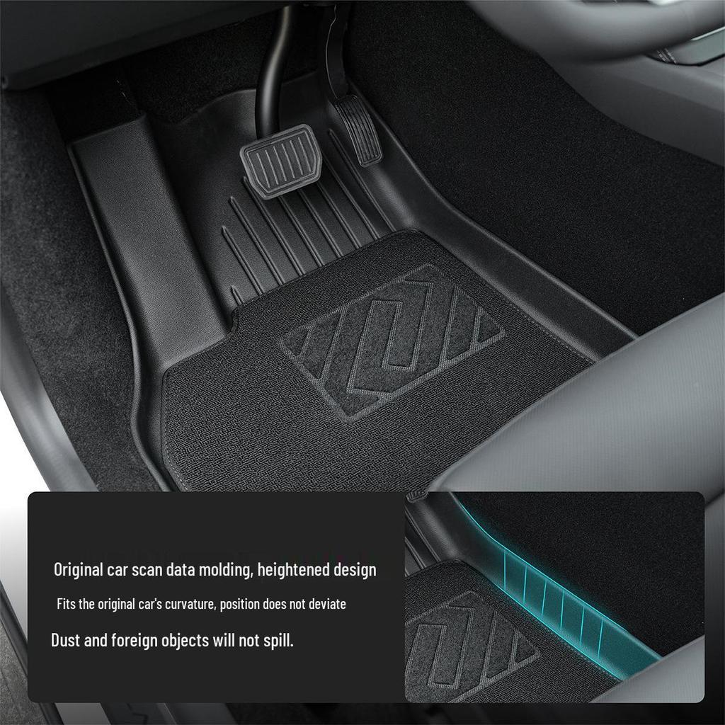 Tesla Model 3/Model Y TPE Floor Mats & Trunk Accessories for Version 25