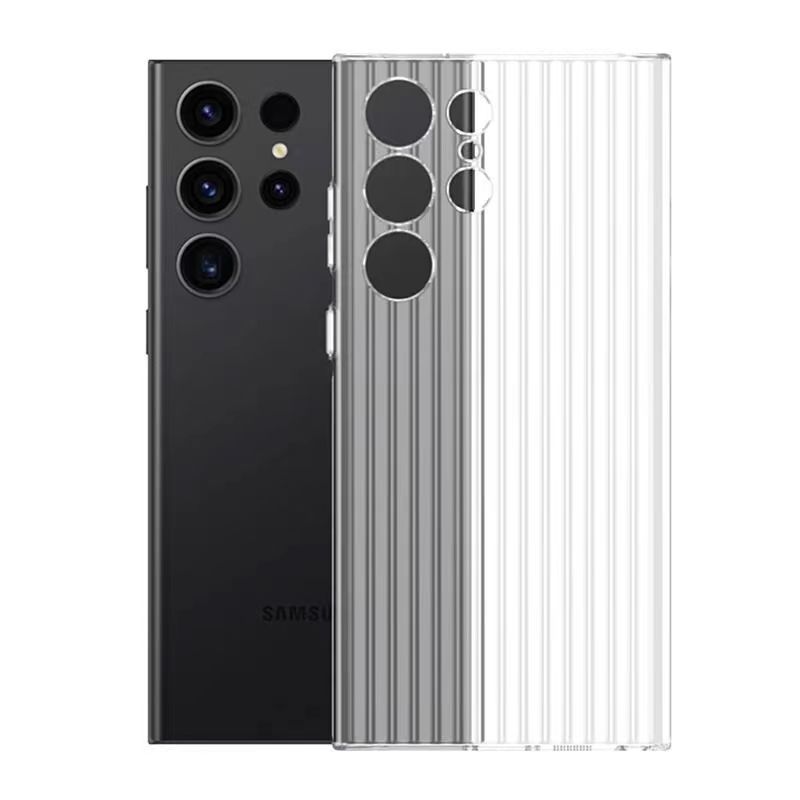Applicable to Samsung S26Ultra mobile phone case corrugated grating magnetic suction S25Ultra ice mist anti-drop S24 protective case