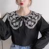 Knitted Crochet Shawl Detachable Collar Sweet Blouse Shoulders Fake Collar  Spring
