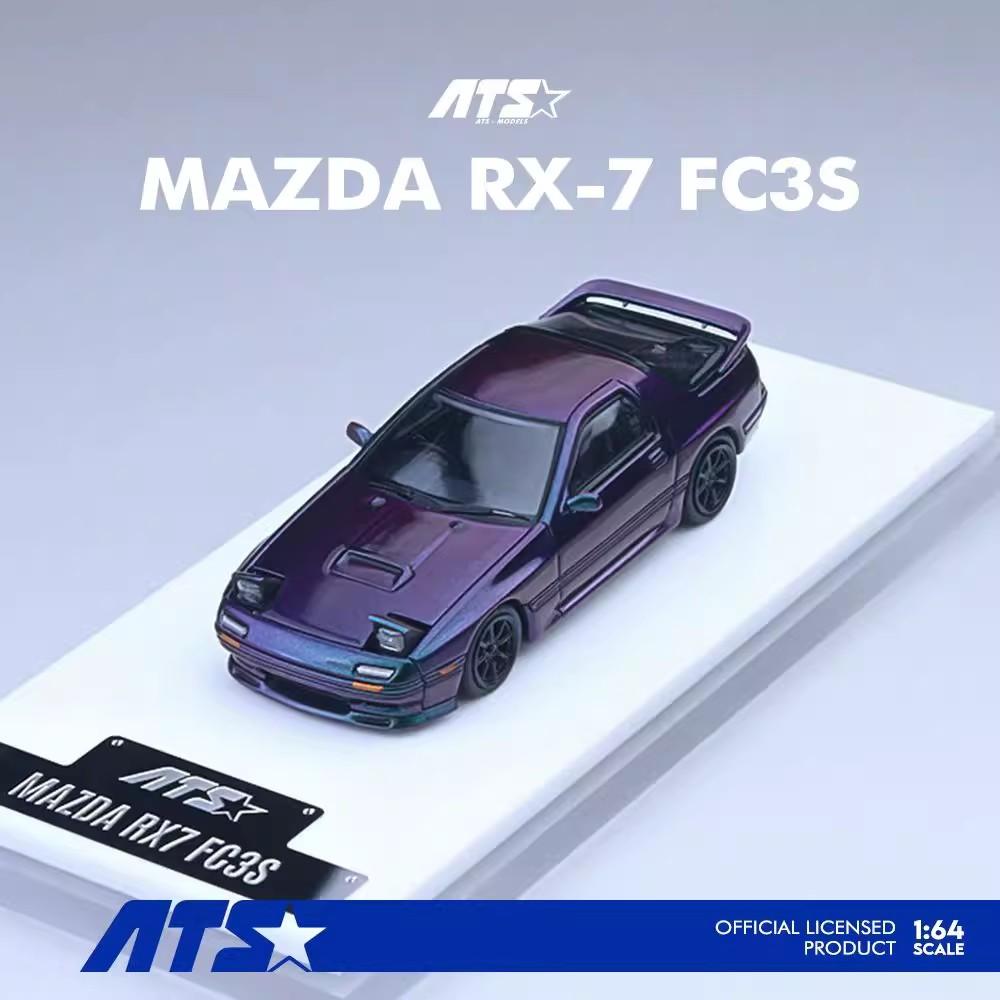 ATS 1:64 Mazda RX-7 RX7 FC3S Leichtmetall Auto Die-Cast & Spielzeugfahrzeuge Automodell Miniatur Maßstabsmodell Auto Spielzeug Für Kinder