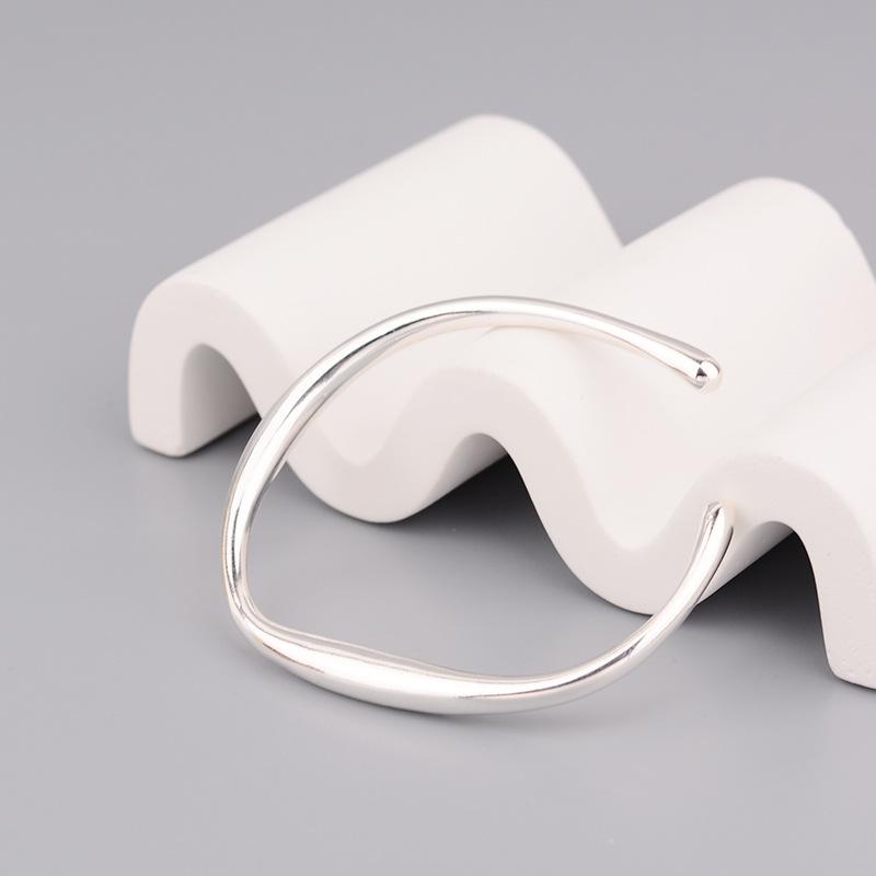100 % massives 925er-Sterlingsilber, dickes Hiphop-Sparling-Armband für Damen und Herren, Vintage-Stil, handgefertigtes Hasp-Armband, Geburtstagsgeschenk, S-B451