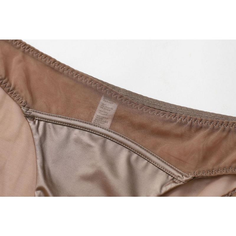 Damen Sexy Französische Spitze Ultra Dünn Niedrige Taille Slips Atmungsaktiver Baumwollzwickel Unterwäsche