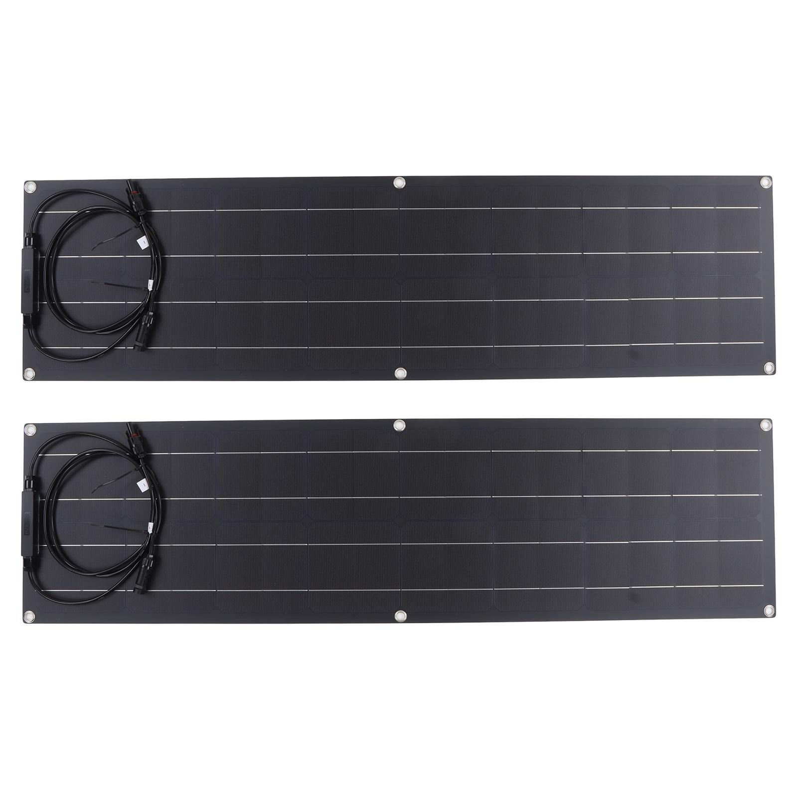 Solar Panel Kit Portable 2 Solar Panel Charge Controller Solar Panel System for Outdoor Rooftop RV Charging