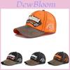 Embroidered Baseball Cap Washed Vintage Wide Brim Hat Summer Winter Spring Autumn