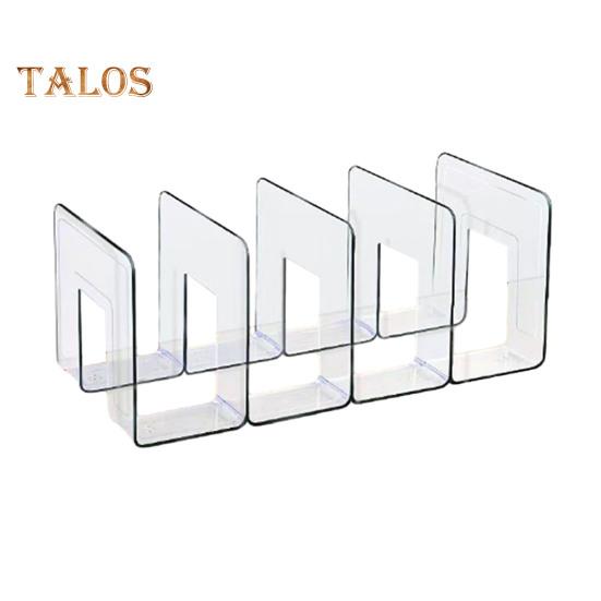 

Настольный органайзер Boodend для хранения книг, подставка с 4 вертикальными отделениями, пластиковая полка-сортировщик файлов для книг и журналов чистый