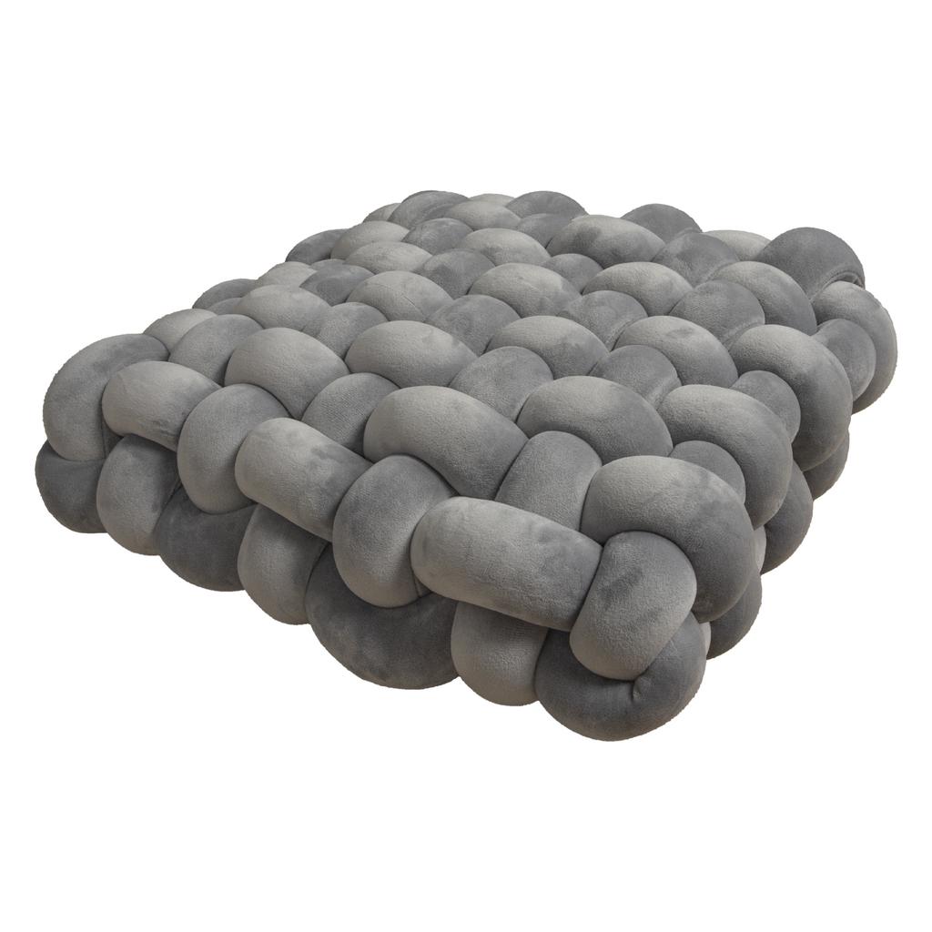 Living Room Cushion Square Hand Woven Plush Household Solid Color Bedroom Pillow Nordic Style Sofa Decoration Bay Window Cushion