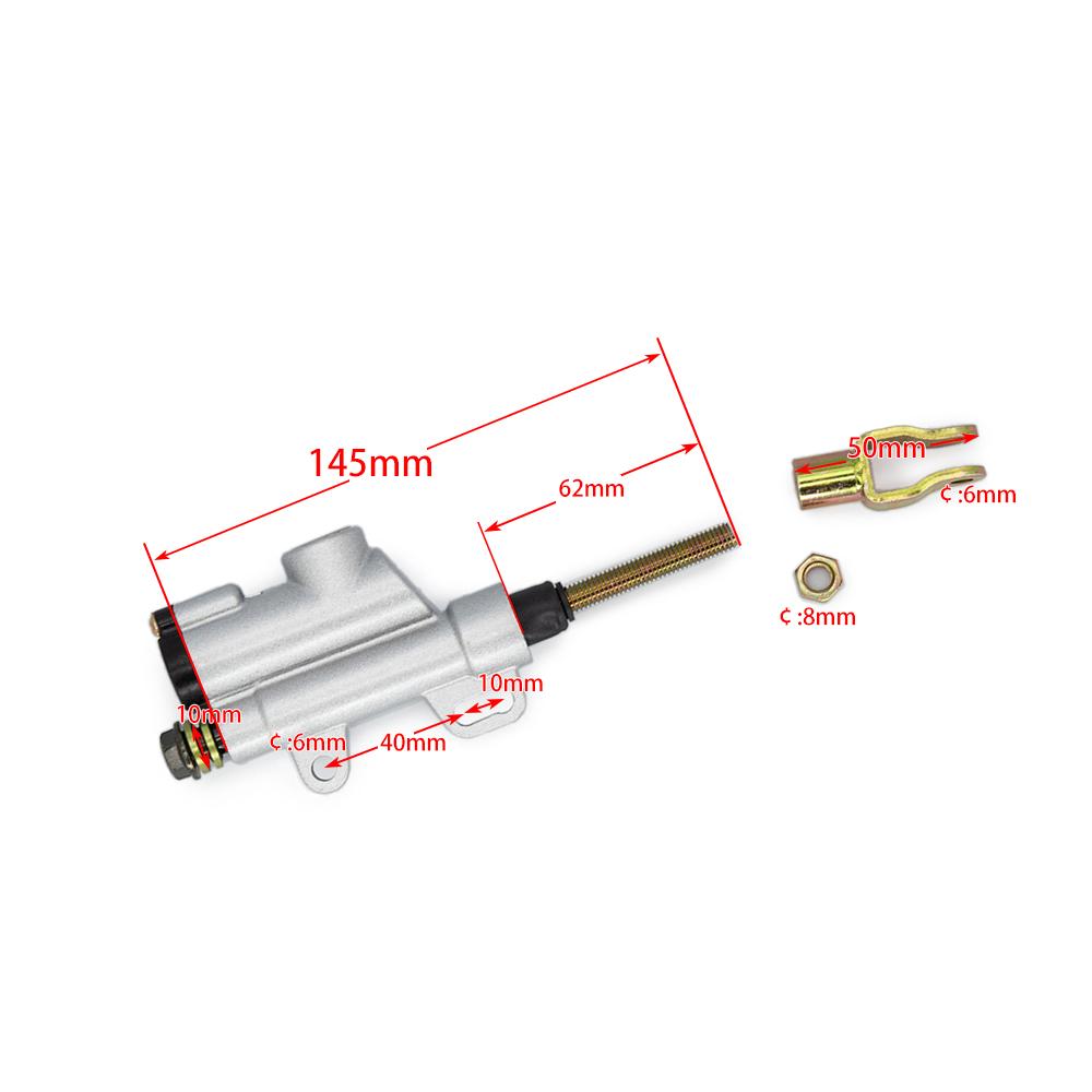 Rear Hydraulic Brake Master Cylinder Pump Chinese Motorcycle ATV Pit Dirt Bike CRF50 KLX 110 125 140 Cc