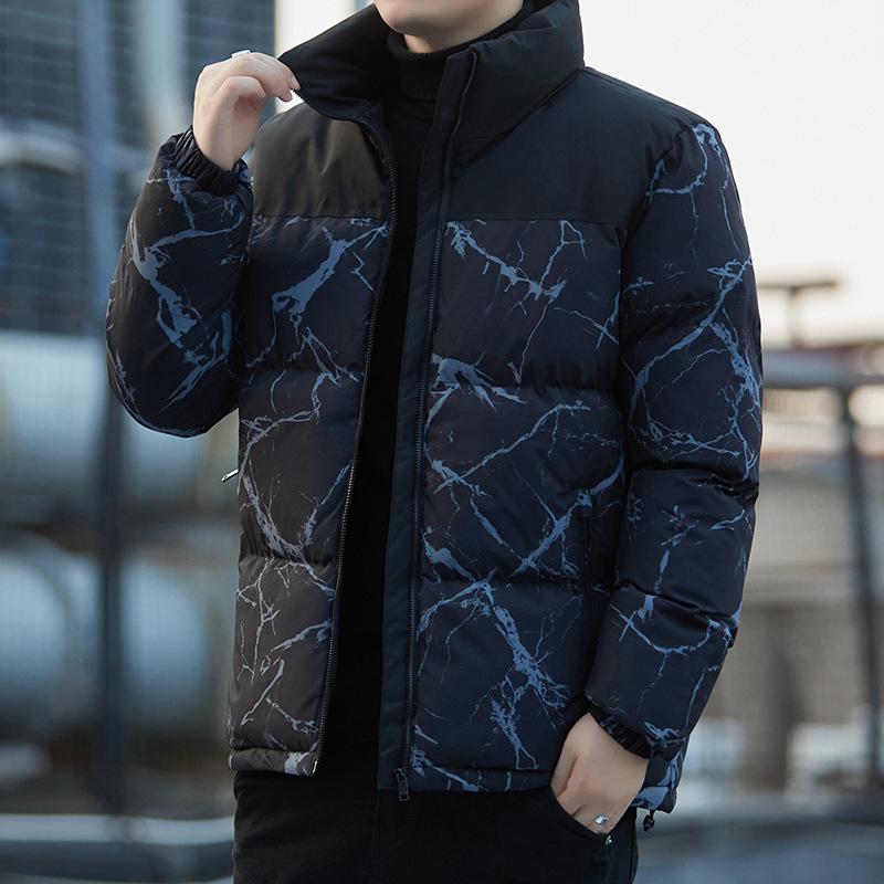 Men's 2025 Winter Camouflage Puffer Jacket: Thick Warm Cotton Stand-Up Collar Coat