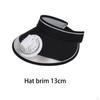 Fans Hat In Fan Casual Outdoor Caps Large Brim Visors with Cooling for