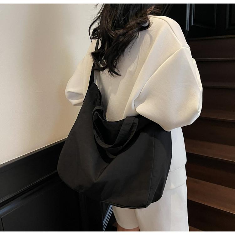 Nylon Tote Bag For Women With Magnetic Closure And Multiple Pockets Ideal For Daily Use
