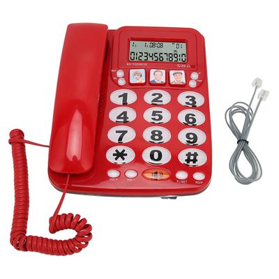 Kablolu Telefon Arayan Kimliği Ayarlanabilir Zil Sesi Kısayollar Hafıza Kablolu Sabit Hat Göstergeli Ev İçin