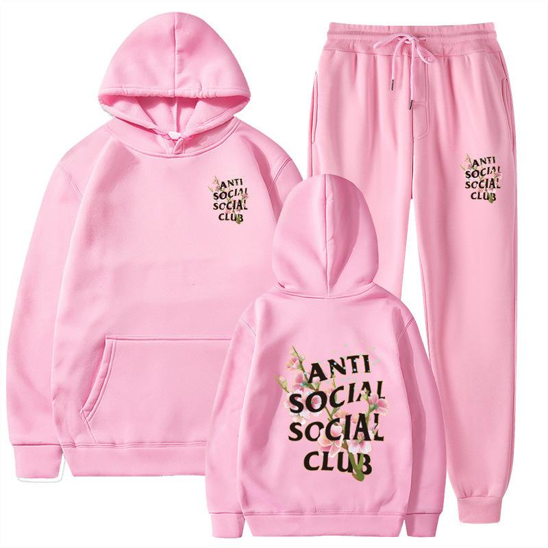 Pants Suits Sweatshirt Hooded Unisex Suit Men Women Comfortable Soft