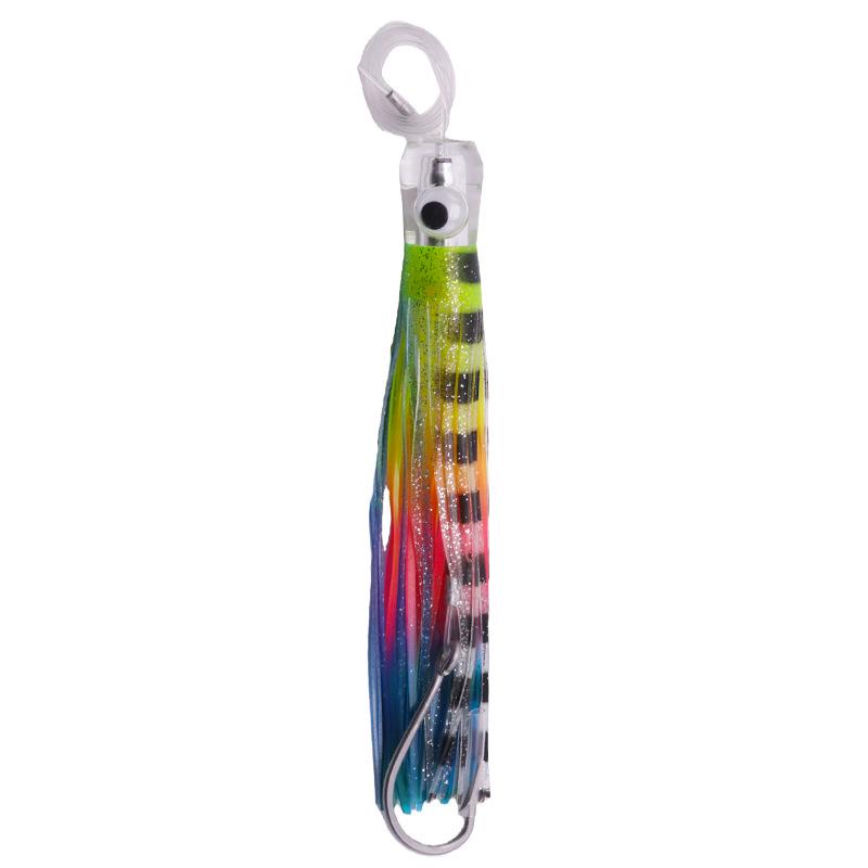 Saltwater Fishing Squid Skirt Lure - 8.5 Inch, 6 Colors, Bionic Trolling Lure