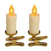 LED Clip Candle Light Set Flameless Flickering Christmas Tree Candle Lamp Electric Fake Candles for Home Christmas Party Decoration
