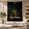 Tapestry Custom Name Text, Wall Hanging Tapestry Home Room DecorFran Bow