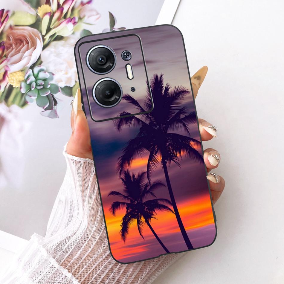 For Infinix Hot 30 5G X6832 Cool Dragon Tiger Pattern Phone Case For Infinix Hot30 5G Black Silicone Soft Cases
