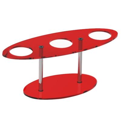 Soporte para Conos de Helado con 3 Agujeros Transparente Soporte de Exhibición para Conos de Crema para Bodas Cumpleaños Aniversarios