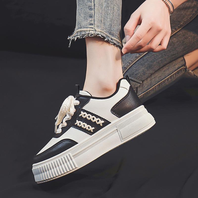 Thick-soled Heightening Board Shoes Women's New Summer Student White Shoes Women's Sports and Leisure Shoes