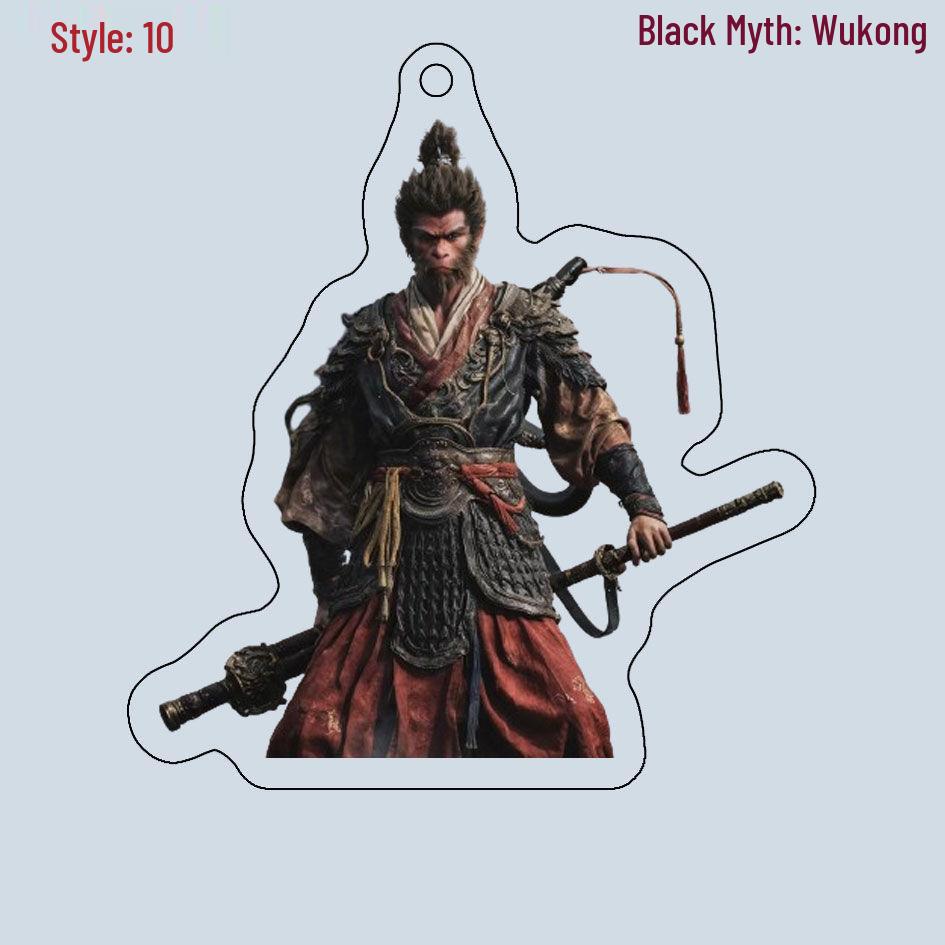 Black Myth Wukong Double-Sided Acrylic Keychain and Luggage Tag - Customizable with Images