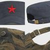Four Seasons Cotton Camouflage Sun Hat with Star Embroidery - Unisex Flat Top Design