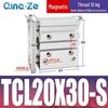 Kompaktowy pneumatyczny wielotłoczkowy cylinder trójosiowy TCL (12/16/20/10-100S)