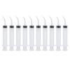 10Pcs Disposable Dental Irrigation Syringe Curved Tip Utility Hobby Tools 12CC