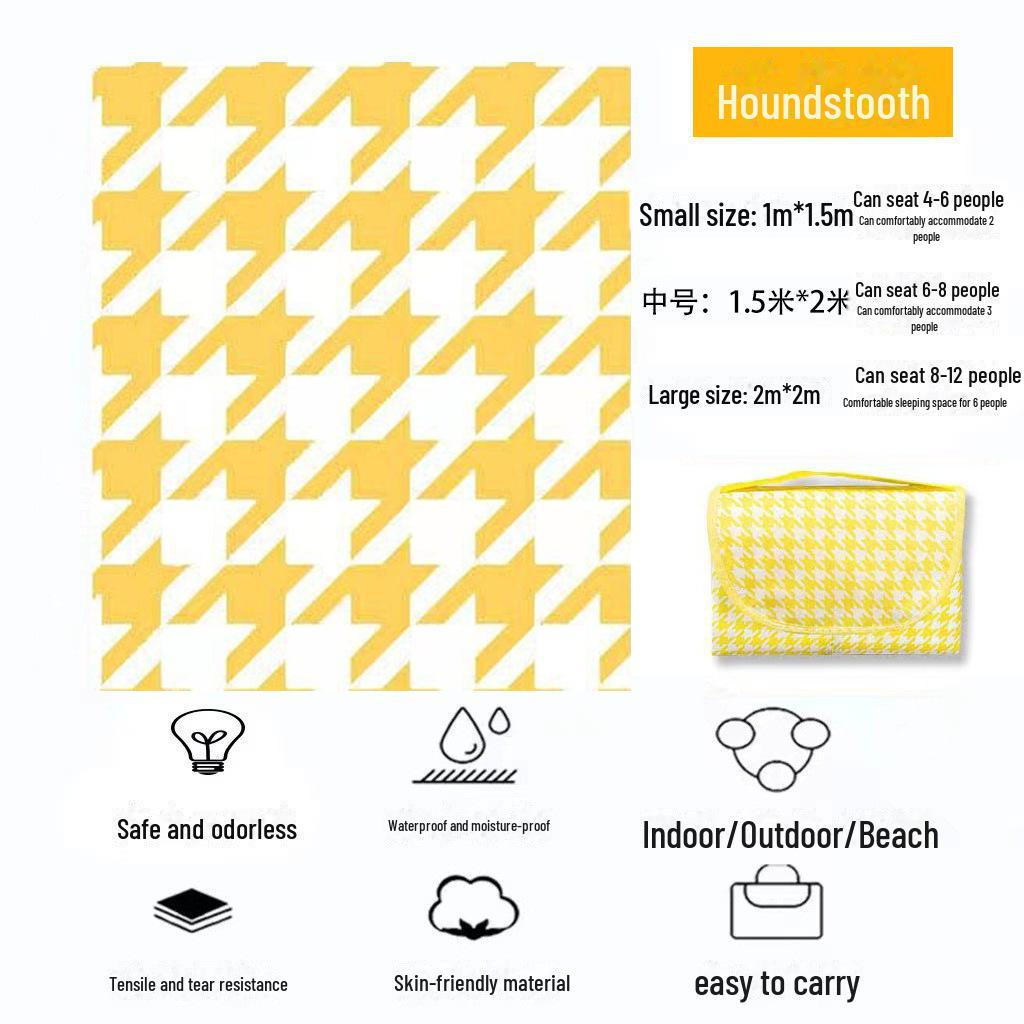 

Водонепроницаемый переносной коврик для пикника на открытом воздухе - толстый, нетканый для использования в парке, весенних вылазках, кемпинге и палатке 150x100 CM