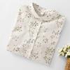 New Summer Style Yuanbao Collar Loose Printed Women's Lapel Shirt