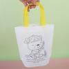5/10 Stück DIY Doppelseitige Graffiti-Tasche mit Buntstift zum Ausmalen Vliesstofftaschen Bastelbedarf Zeichen-Geschenktasche JXB