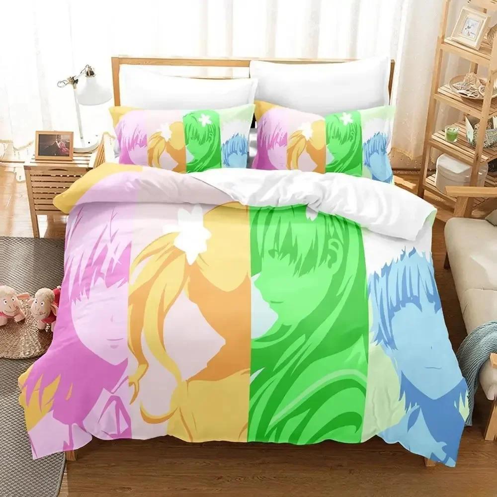 Anime Kawaii Girls A Certain Scientific Railgun 3D NEW Duvet Cover Pillowcase Bedding Set Adult Girl Bedroom Single Double Large