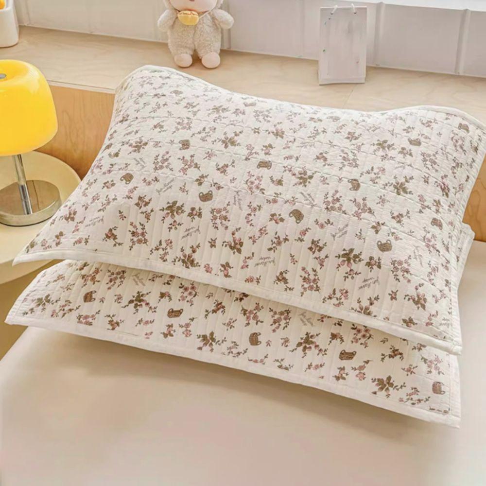 Cartoon Printing Pillow Cover Double-Layer Pillow Insert Protector Cute Cushion Cover Bed Room