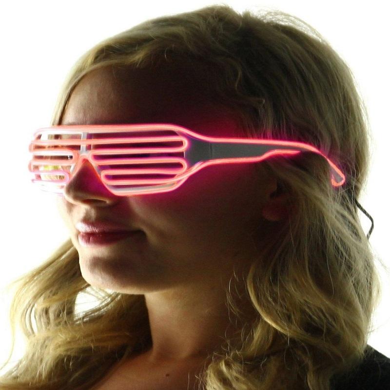 

Украшение на Хэллоуин, EL светодиодные очки, светящееся вечернее освещение, красочные светящиеся классические игрушки для танцев, DJ, маска для вечеринки