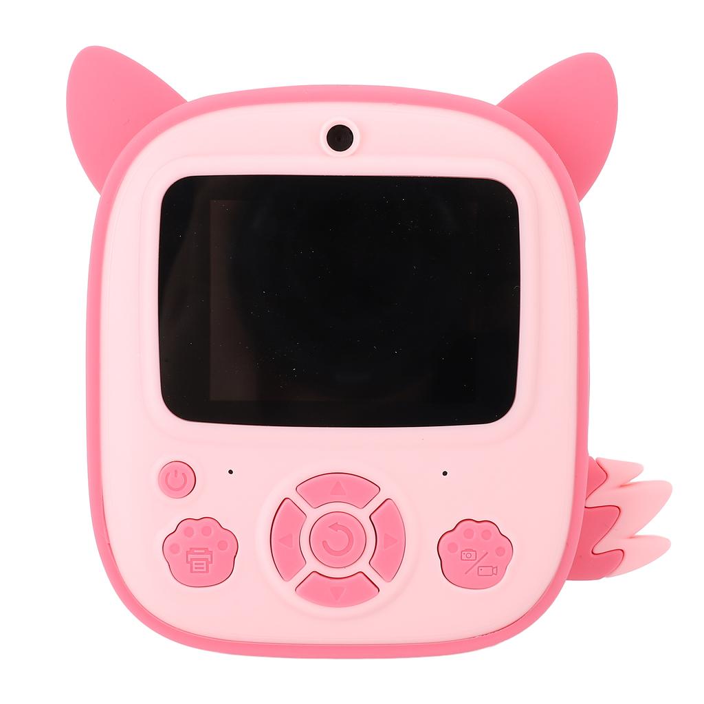 Instant Print Digital Camera 48MP 1080P HD Dual Lens Cute Cartoon Thermal Instant Camera with 2.4