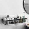 Wall Mounted Bathroom Shelf Shampoo Cosmetic Storage Rack Brushed Gold Storage Organizer Rack Soap Cosmetic Shelf Household Item