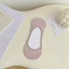 Female Summer Thin Cotton Pure Color Simple Non Slip Heel Boneless Shallow Mouth Invisible Socks