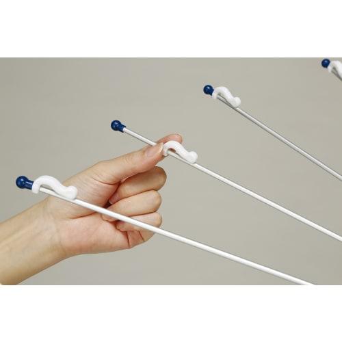 Twinmall Aluminum Clothes Drying Hanger for Parasols, Navy, 44cm Tall, BEILU BE-08N