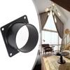Black Square Bottom Flange  Connection of Inlet Outlet Ventilation System