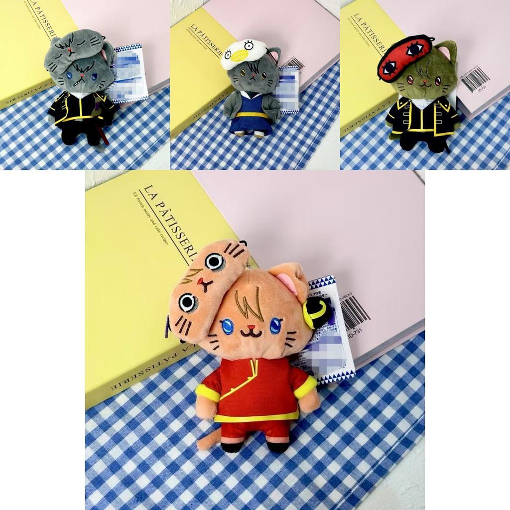Gin Tama Plush Cat Keychain With Pp Cotton Filling For Anime Fans