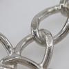 CHANEL COCO Mark Brooch OpenWork Chain Silver metallic 40g Women Used